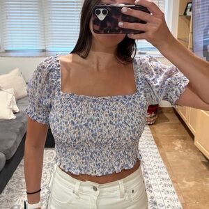 The impeccable pig floral crop top, Size M